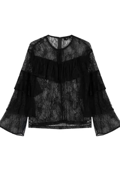Blouses>ALIX THE LABEL BLOUSE Zwart