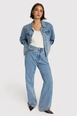 Blazers & Jasjes|Pakken & Co-Ords>ALIX THE LABEL DENIMJACK Blauw