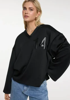 Sweaters|Truien>ALIX THE LABEL SWEATER Zwart