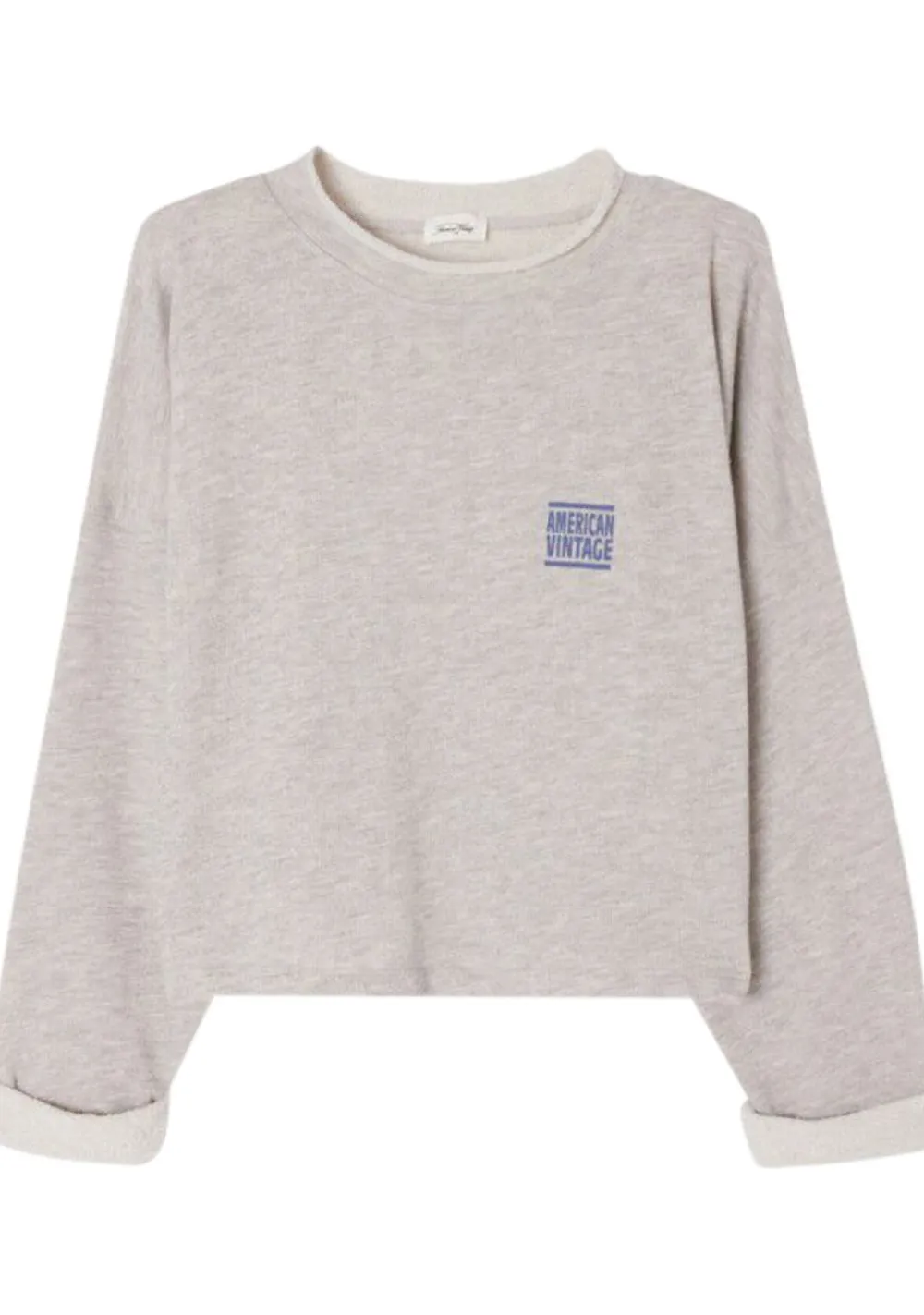 Sweaters|Truien>AMERICAN VINTAGE SWEATER Grijs