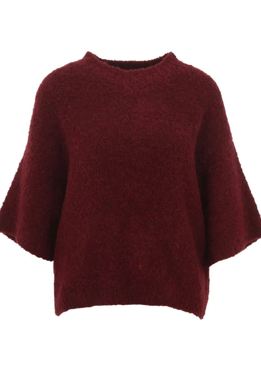 Truien>AMERICAN VINTAGE TRUI KORTE MOUW Rood