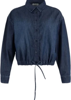 Blouses>ANNA BLUE BLOUSE Blauw