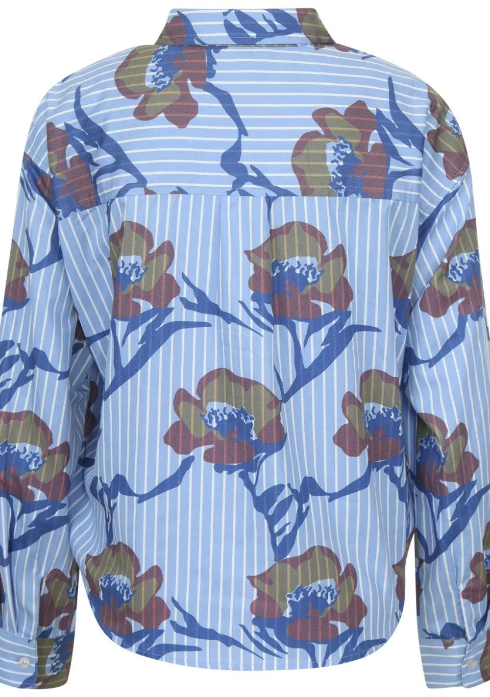 Blouses>ANNA BLUE BLOUSE Blauw