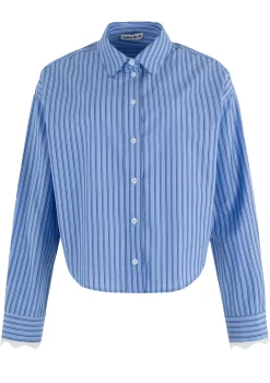 Blouses>ANNA BLUE BLOUSE Blauw