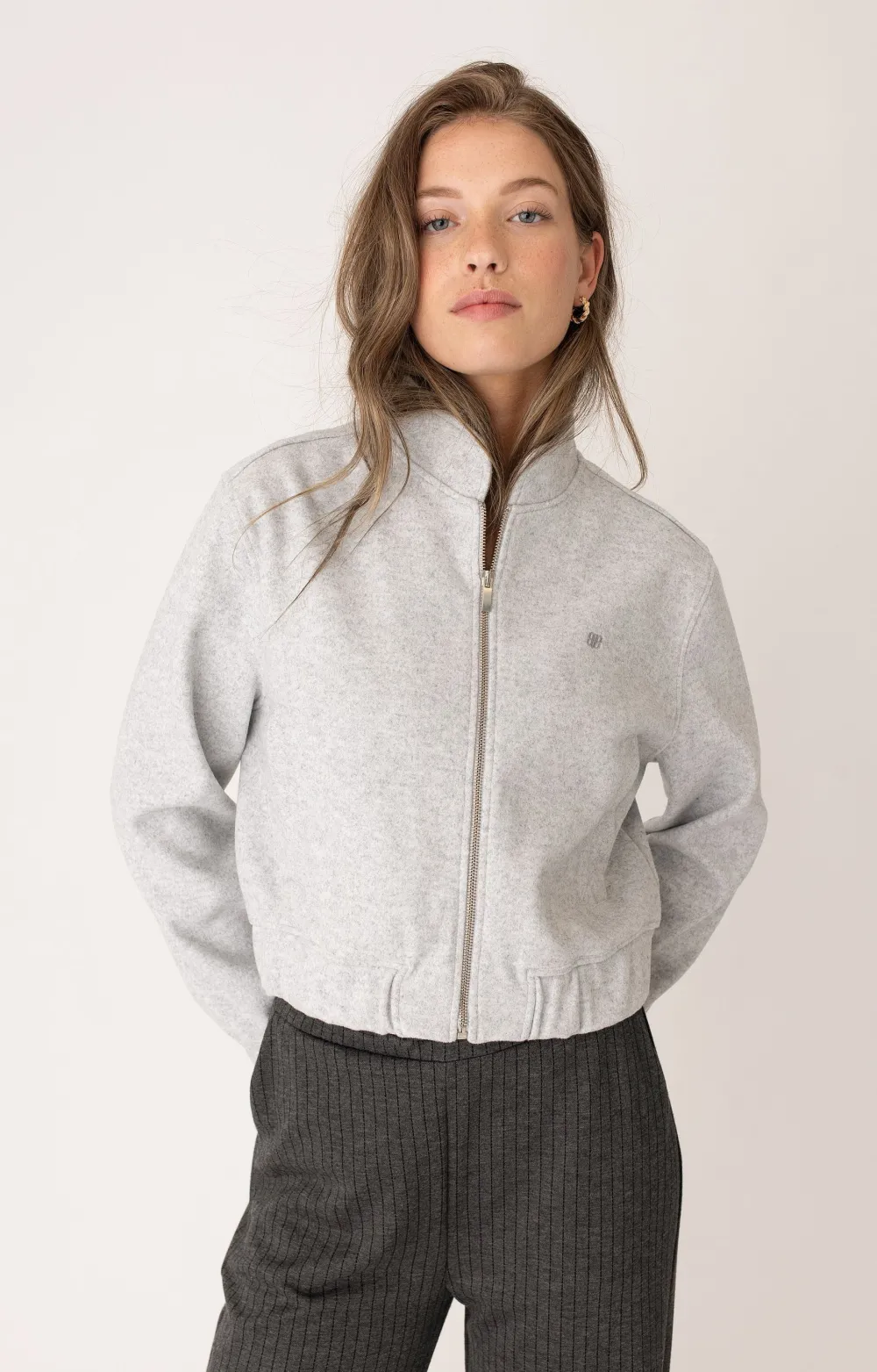 Blazers & Jasjes|Jassen>ANNA BLUE BOMBERJACK Grijs