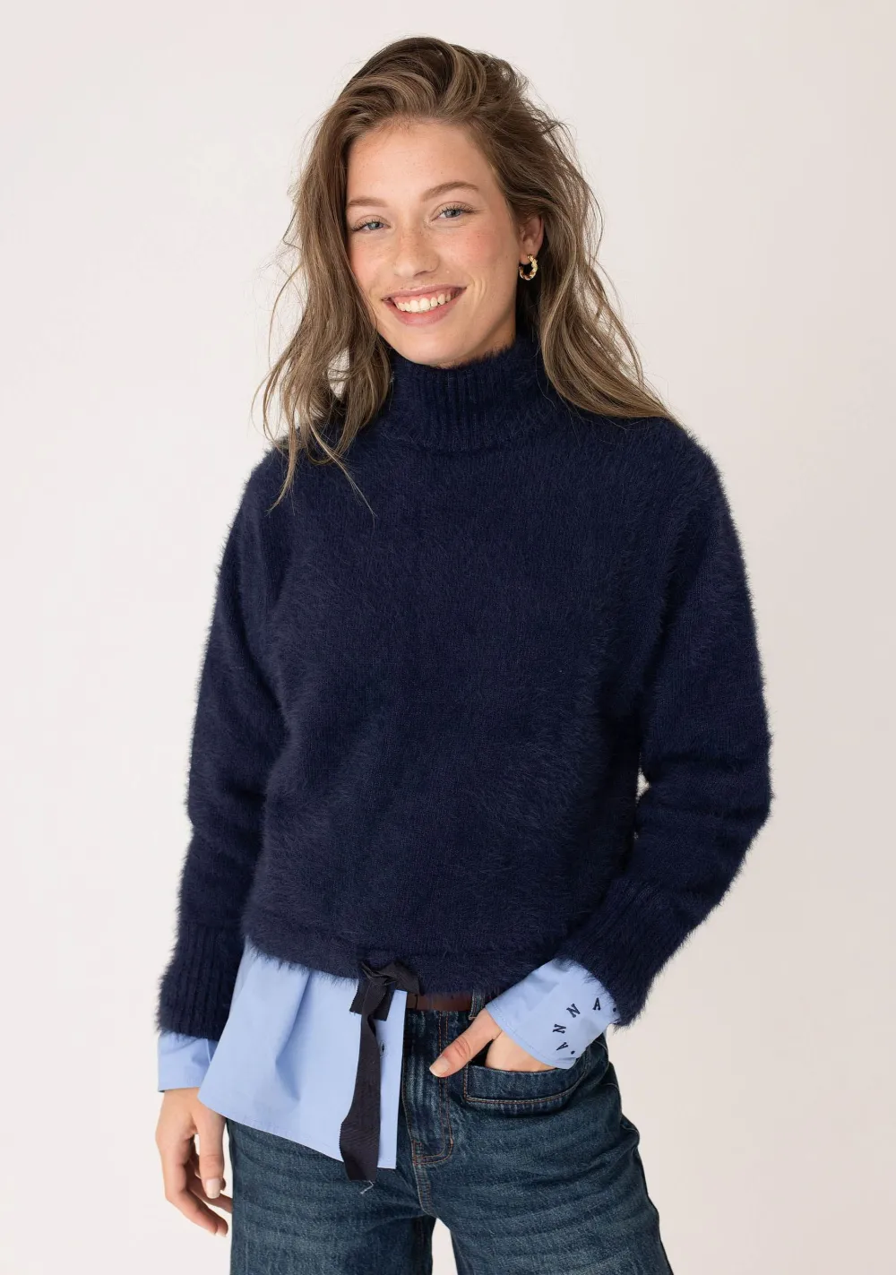 Truien>ANNA BLUE COLTRUI Blauw