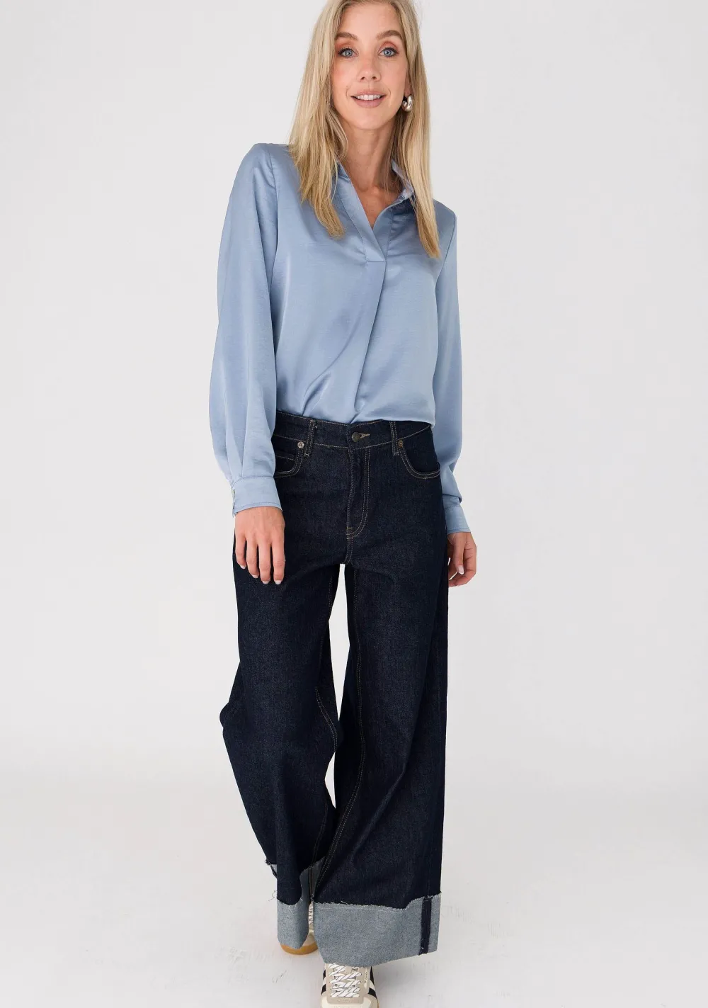 Blouses>ANNA VAN TOOR BLOUSE Blauw