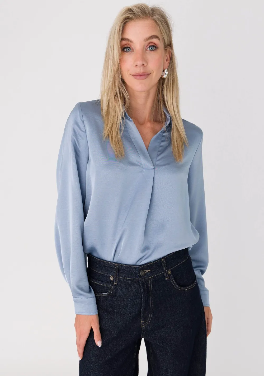 Blouses>ANNA VAN TOOR BLOUSE Blauw