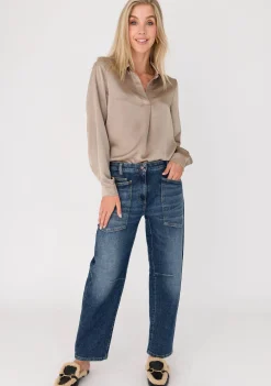 Blouses>ANNA VAN TOOR BLOUSE Beige