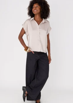 Blouses>ANNA VAN TOOR BLOUSE Beige