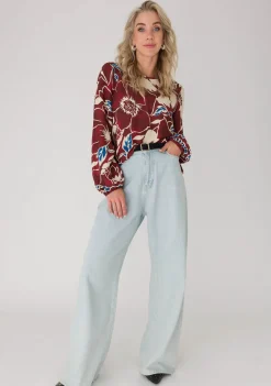 Blouses>ANNA VAN TOOR BLOUSE Rood