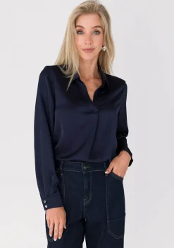 Blouses>ANNA VAN TOOR BLOUSE Blauw