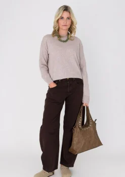 Truien>ANNA VAN TOOR TRUI Beige