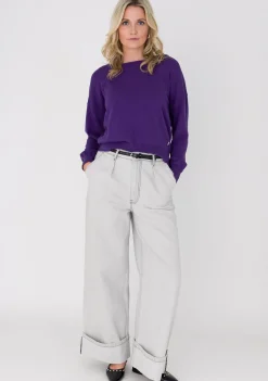 Truien>ANNA VAN TOOR TRUI Paars