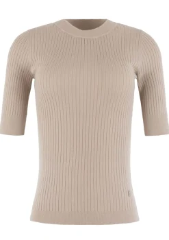 Truien>ANNA VAN TOOR TRUI KORTE MOUW Beige