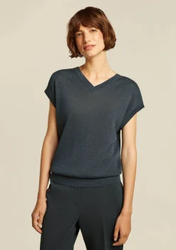 Truien>BEAUMONT TRUI KORTE MOUW Zwart