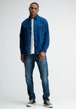 Overhemden>BUTCHER OF BLUE OVERHEMD Blauw