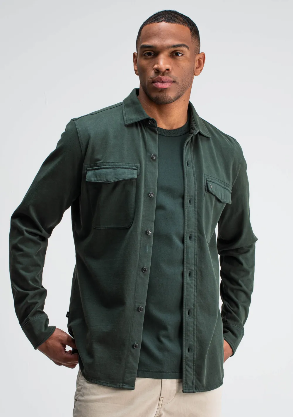 Overshirts>BUTCHER OF BLUE OVERSHIRT Groen