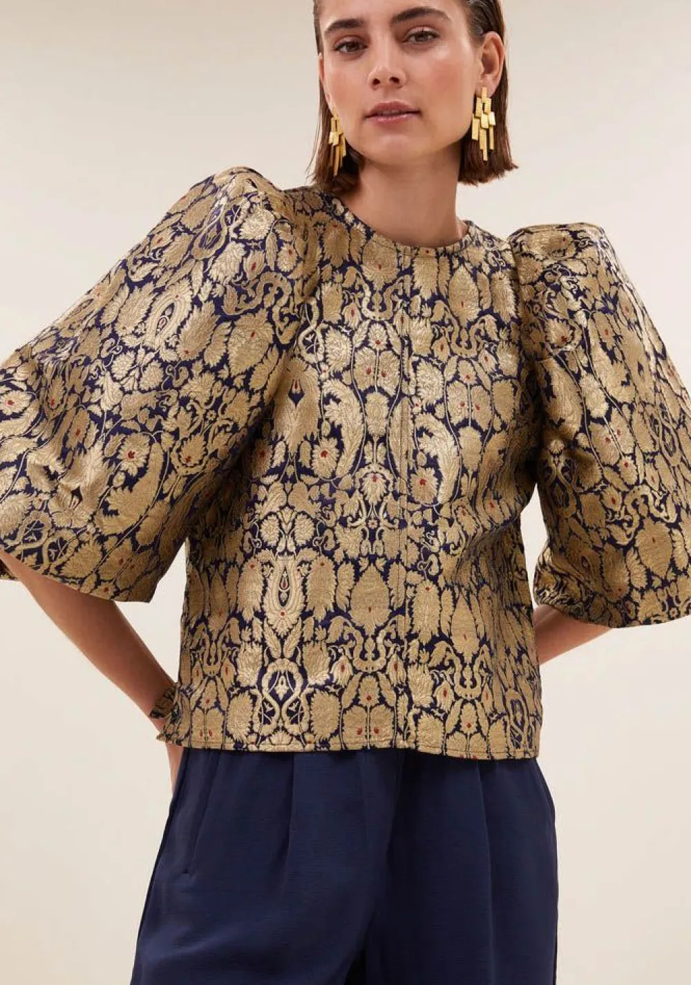 Blouses>BY-BAR BLOUSE goud