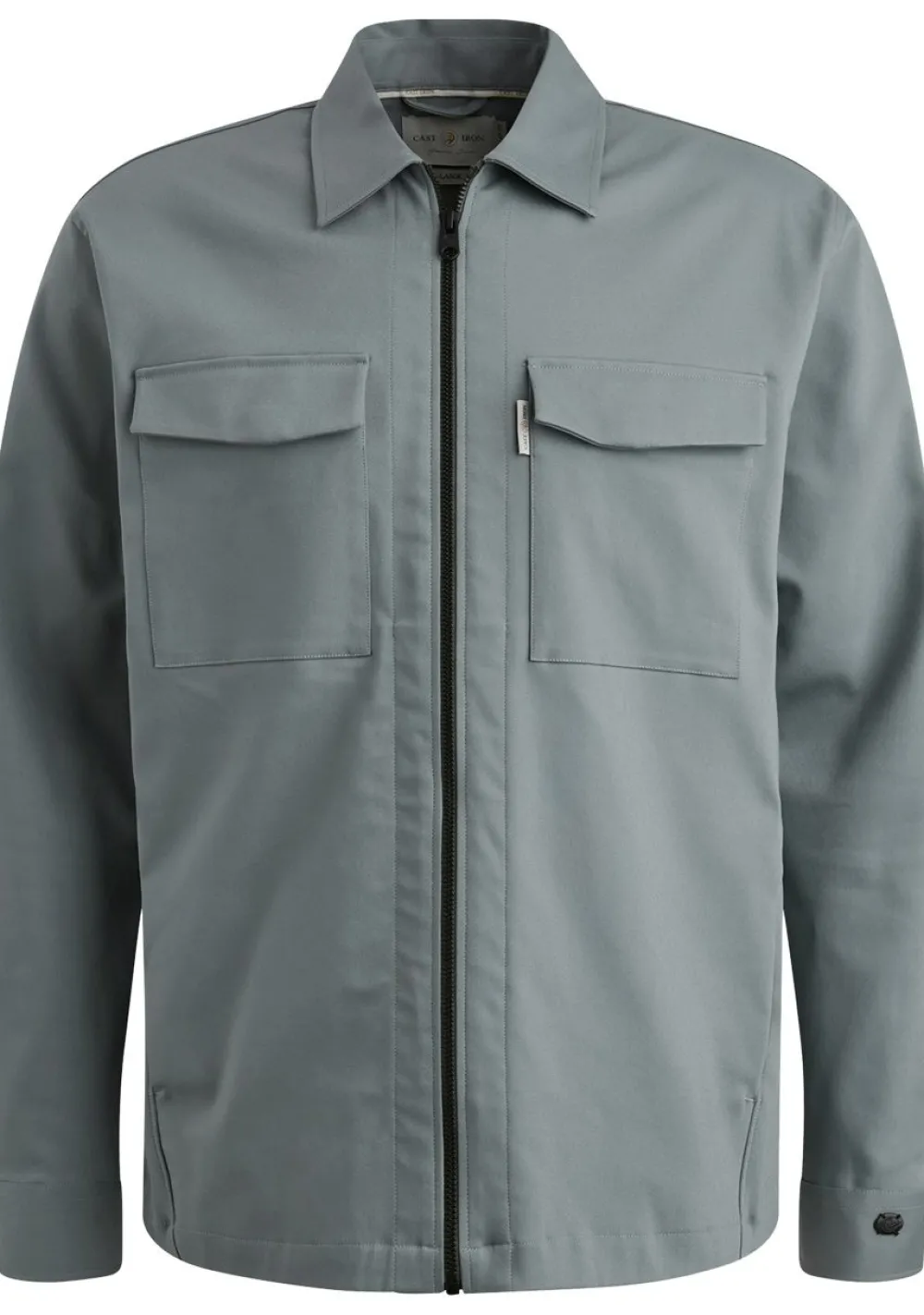 Overhemden>CAST IRON OVERHEMD Grijs