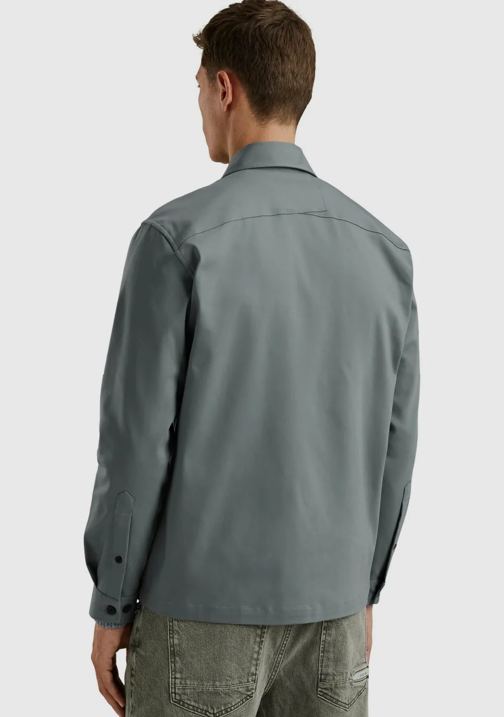 Overhemden>CAST IRON OVERHEMD Grijs