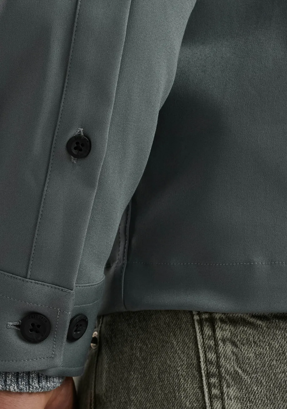 Overhemden>CAST IRON OVERHEMD Grijs