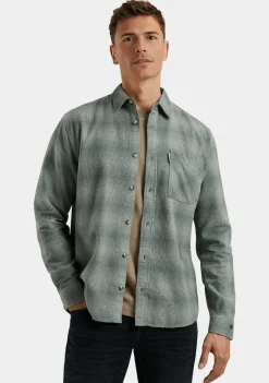 Overshirts>CAST IRON OVERSHIRT Blauw