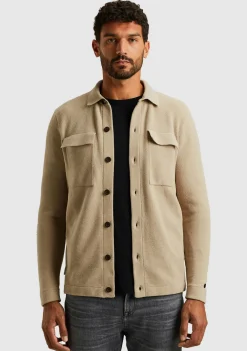 Overshirts>CAST IRON OVERSHIRT Beige