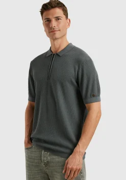 Polo's>CAST IRON POLO Blauw