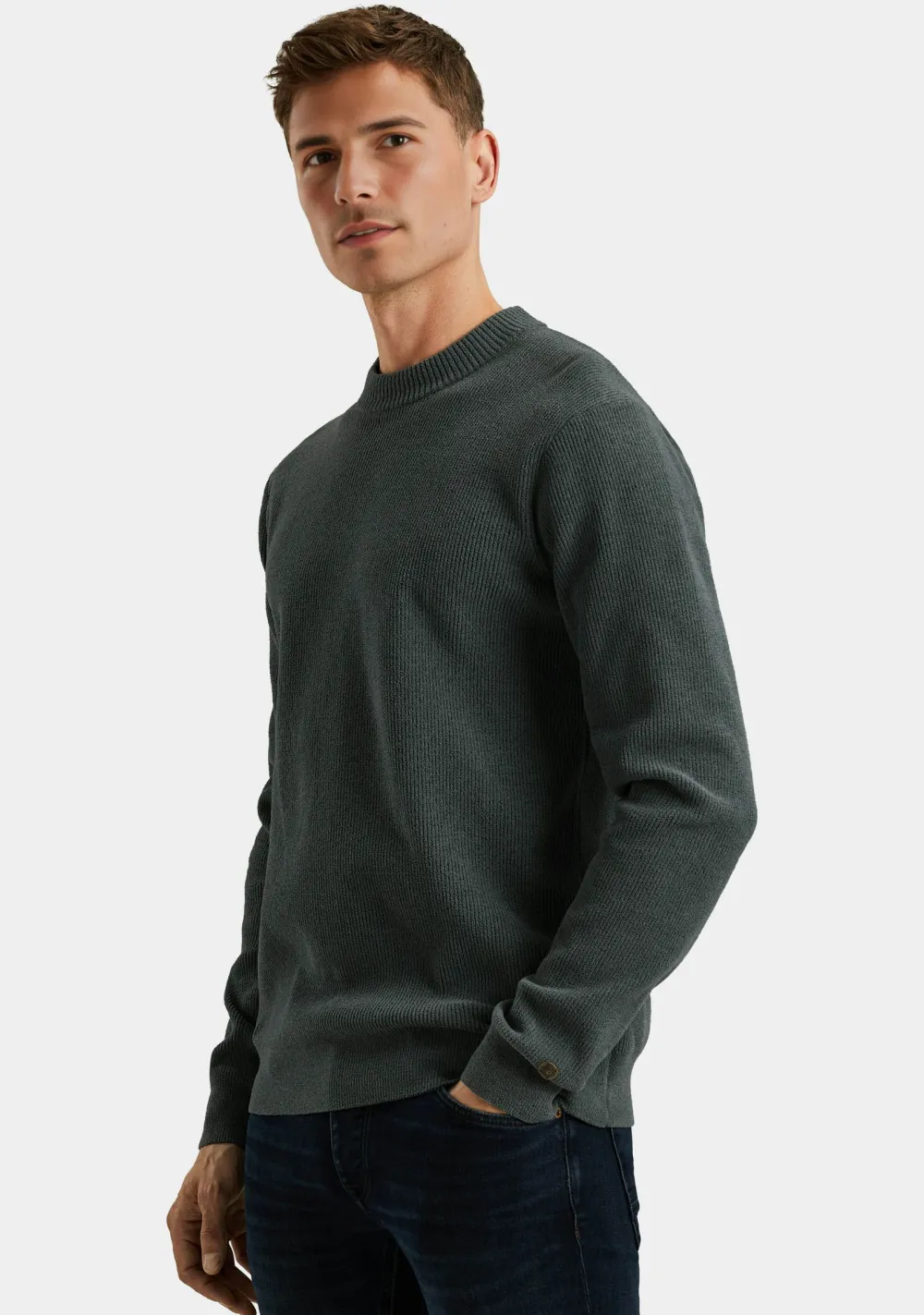 Truien>CAST IRON TRUI Blauw