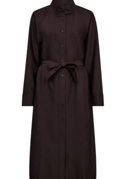 Jurken>CO'COUTURE JURK Bruin