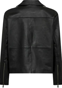 Blazers & Jasjes|Jassen>CO'COUTURE LEER/SUEDE JACK Zwart