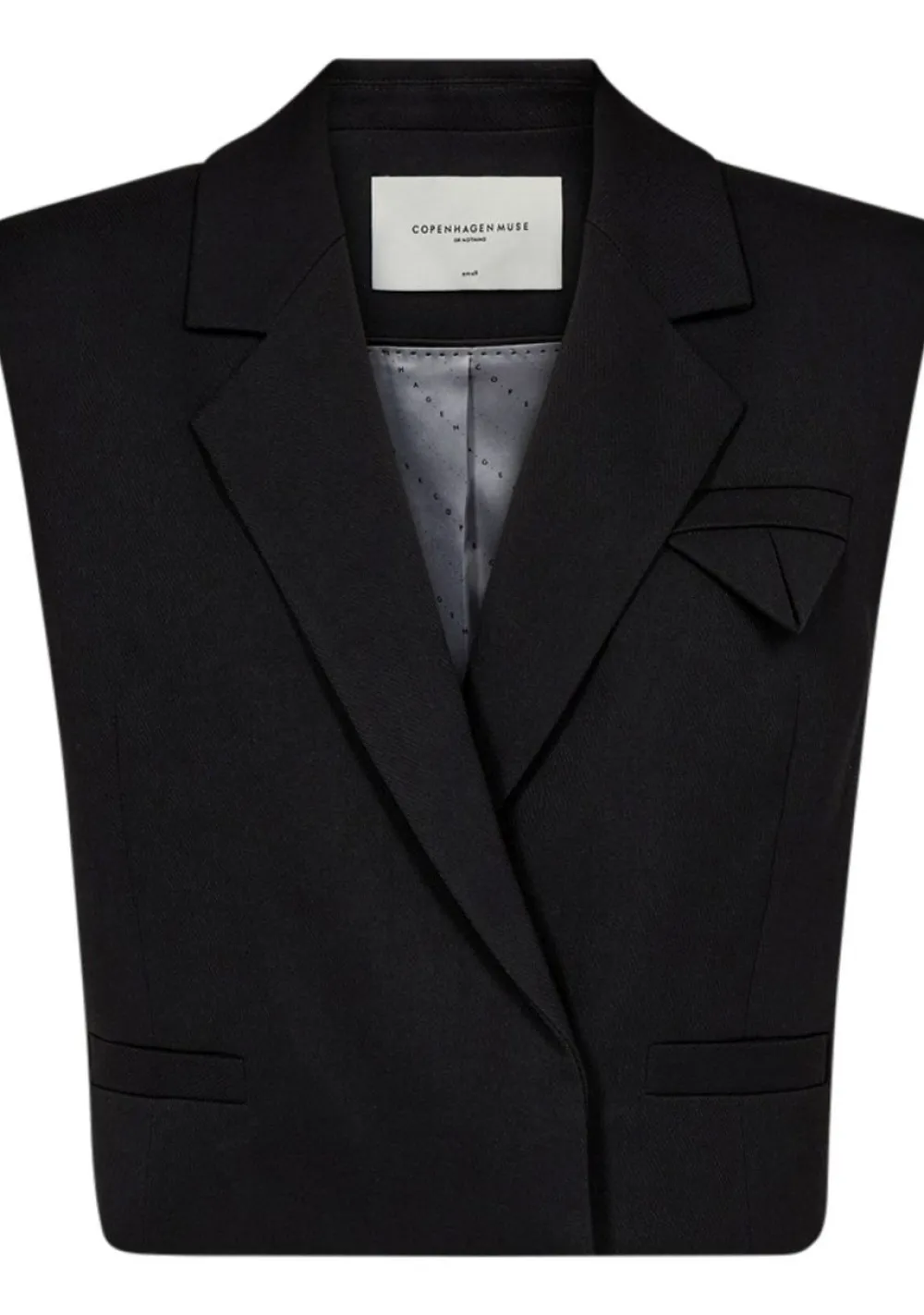 Gilets|Blazers & Jasjes>COPENHAGEN MUSE GILET Zwart