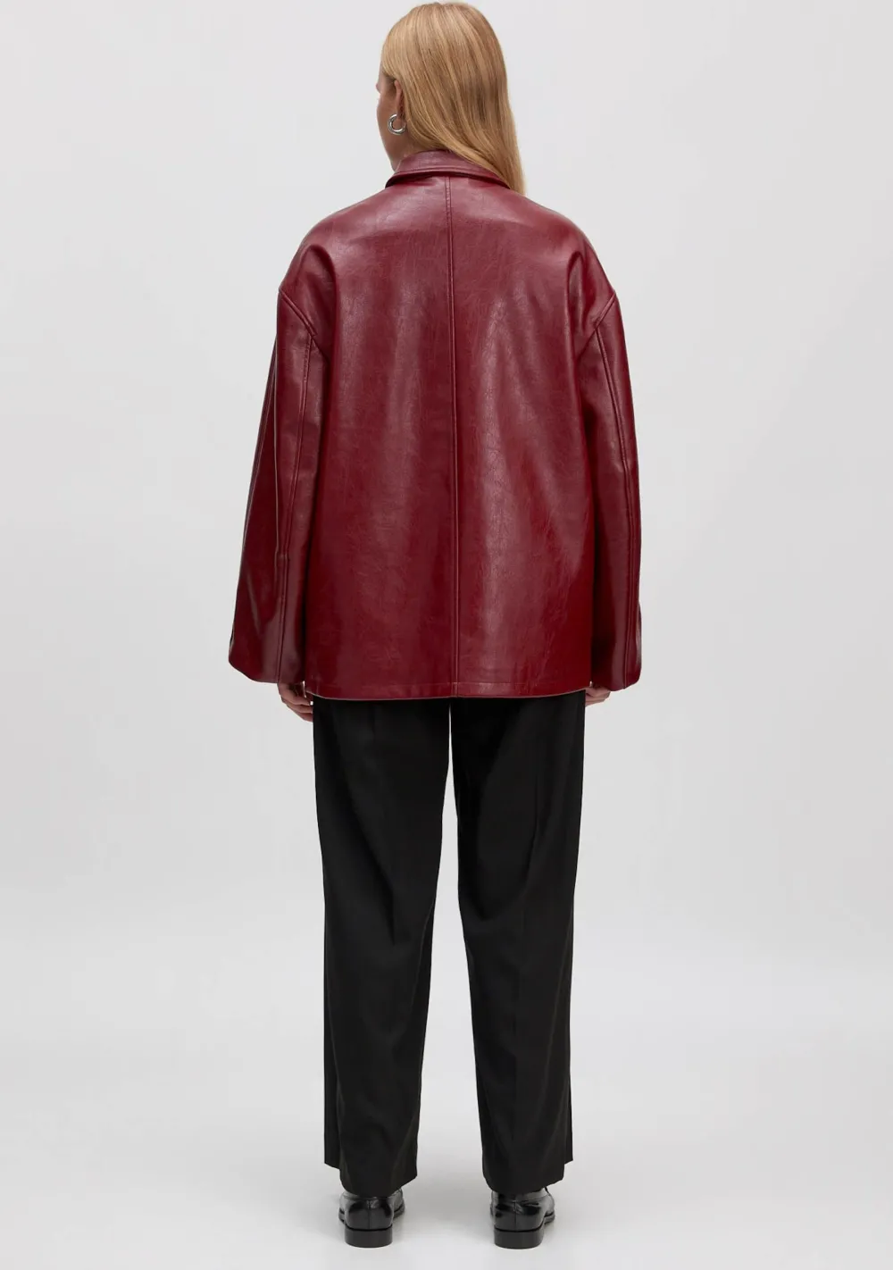 Jassen|Blazers & Jasjes>EDITED LEER/SUEDE JACK Rood