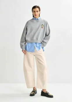 Truien|Sweaters>ESSENTIEL ANTWERP SWEATER Grijs