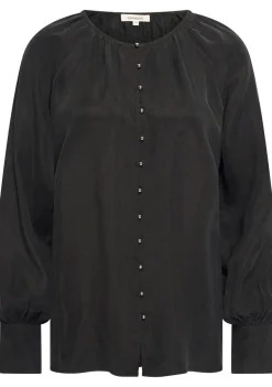 Blouses>EXPRESSO BLOUSE Zwart