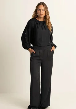 Blouses>EXPRESSO BLOUSE Zwart