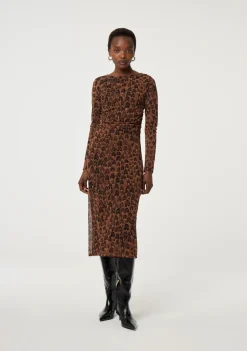 Jurken>FABIENNE CHAPOT JURK Bruin