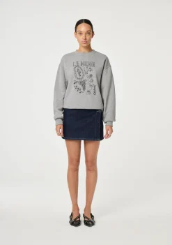 Sweaters|Truien>FABIENNE CHAPOT SWEATER Grijs
