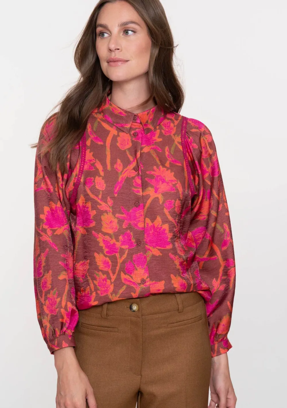 Blouses>GEISHA BLOUSE Rood