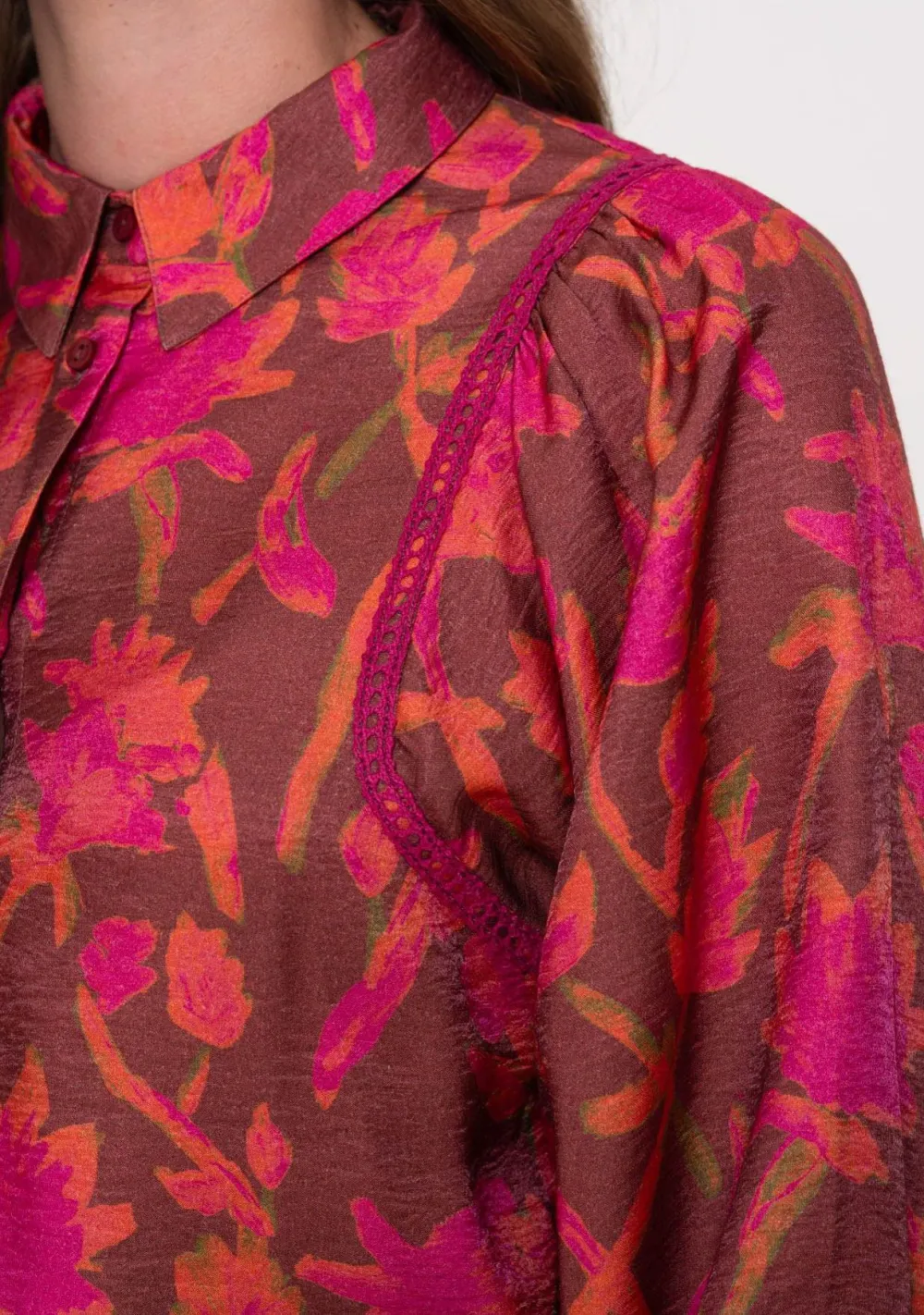 Blouses>GEISHA BLOUSE Rood