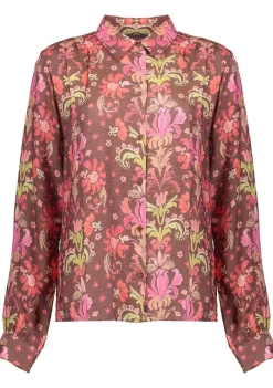 Blouses>GEISHA BLOUSE Bruin