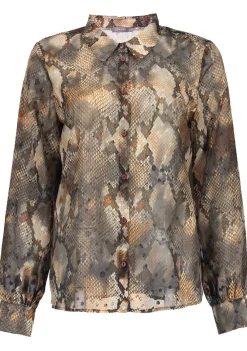 Blouses>GEISHA BLOUSE Grijs