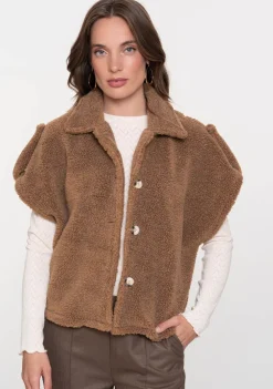 Gilets|Blazers & Jasjes>GEISHA GILET Bruin