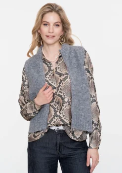 Gilets|Blazers & Jasjes>GEISHA GILET Grijs