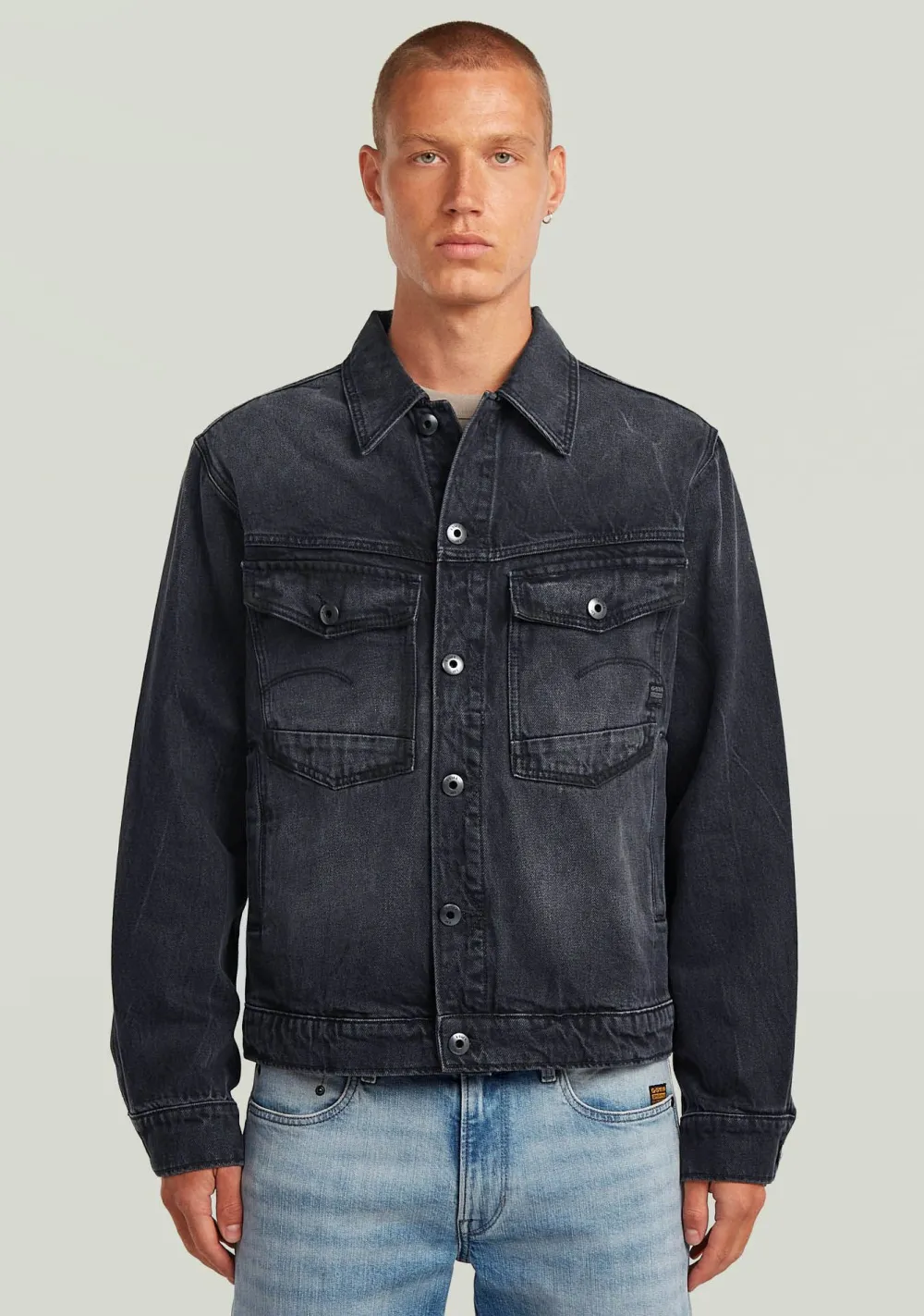 Jassen>G-STAR DENIM JACK Zwart