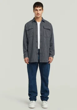 Overhemden>G-STAR OVERHEMD Blauw