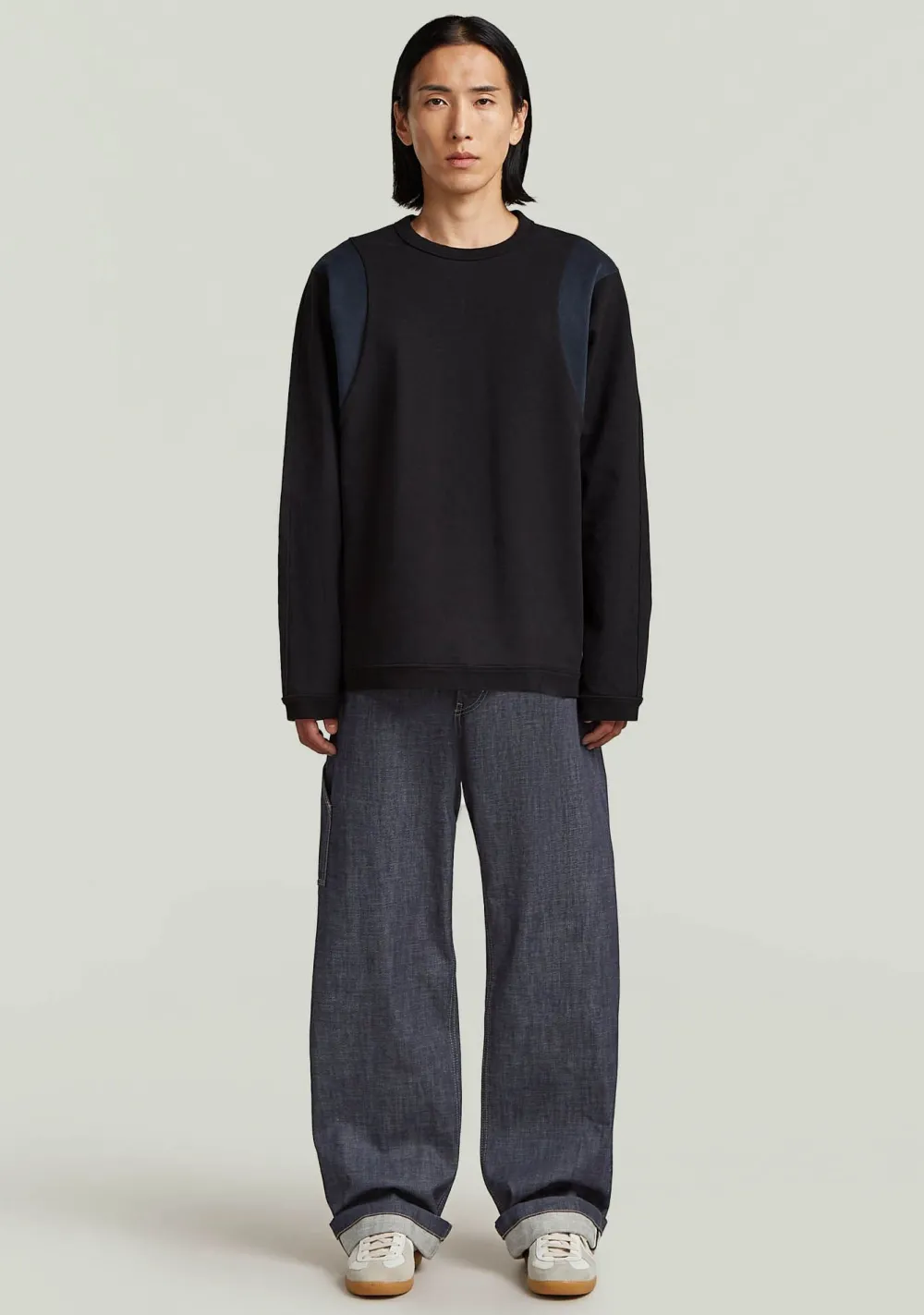 Truien>G-STAR SWEATER Zwart