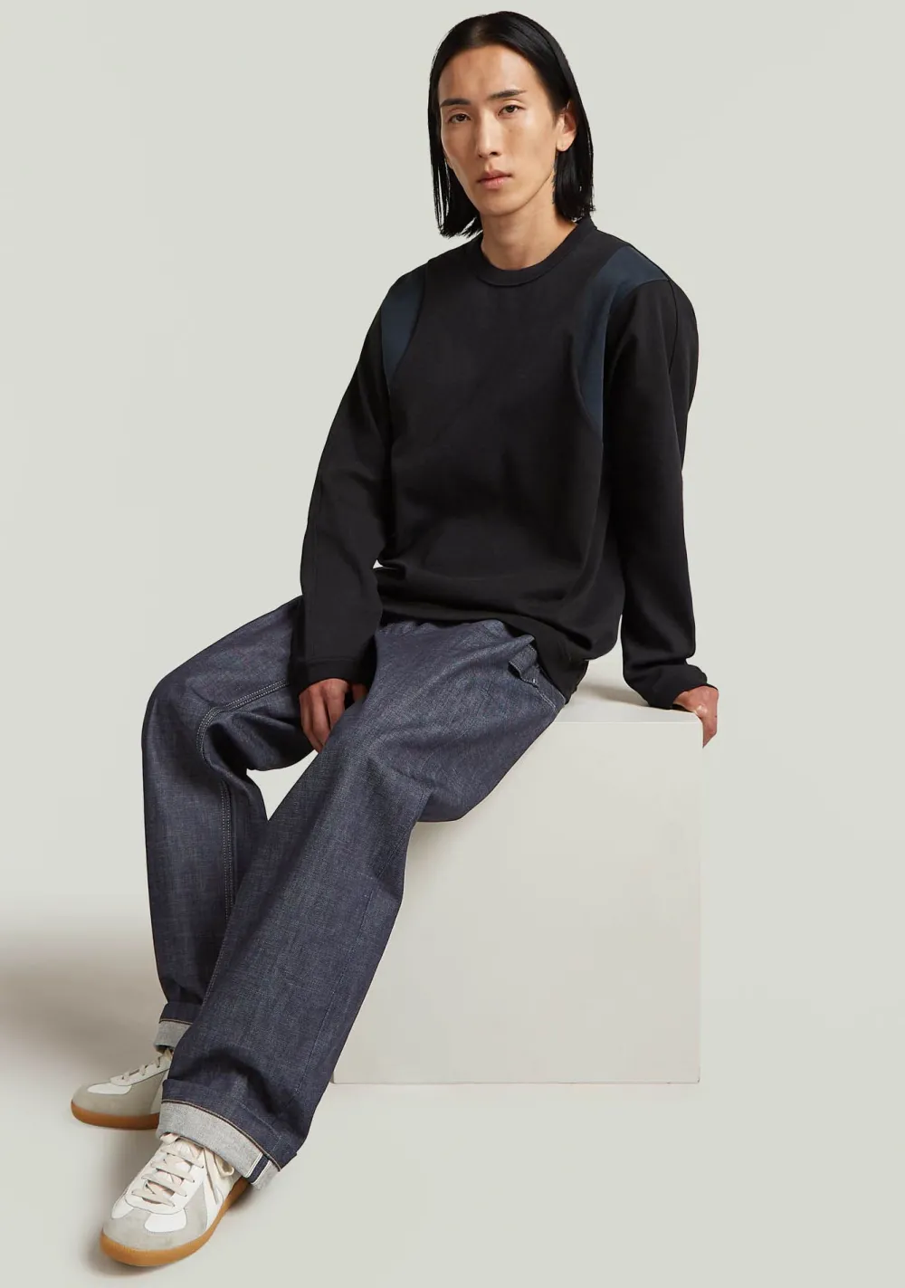 Truien>G-STAR SWEATER Zwart