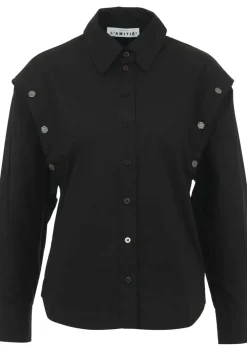 Blouses>HAUTE L'AMITIÉ BLOUSE Zwart